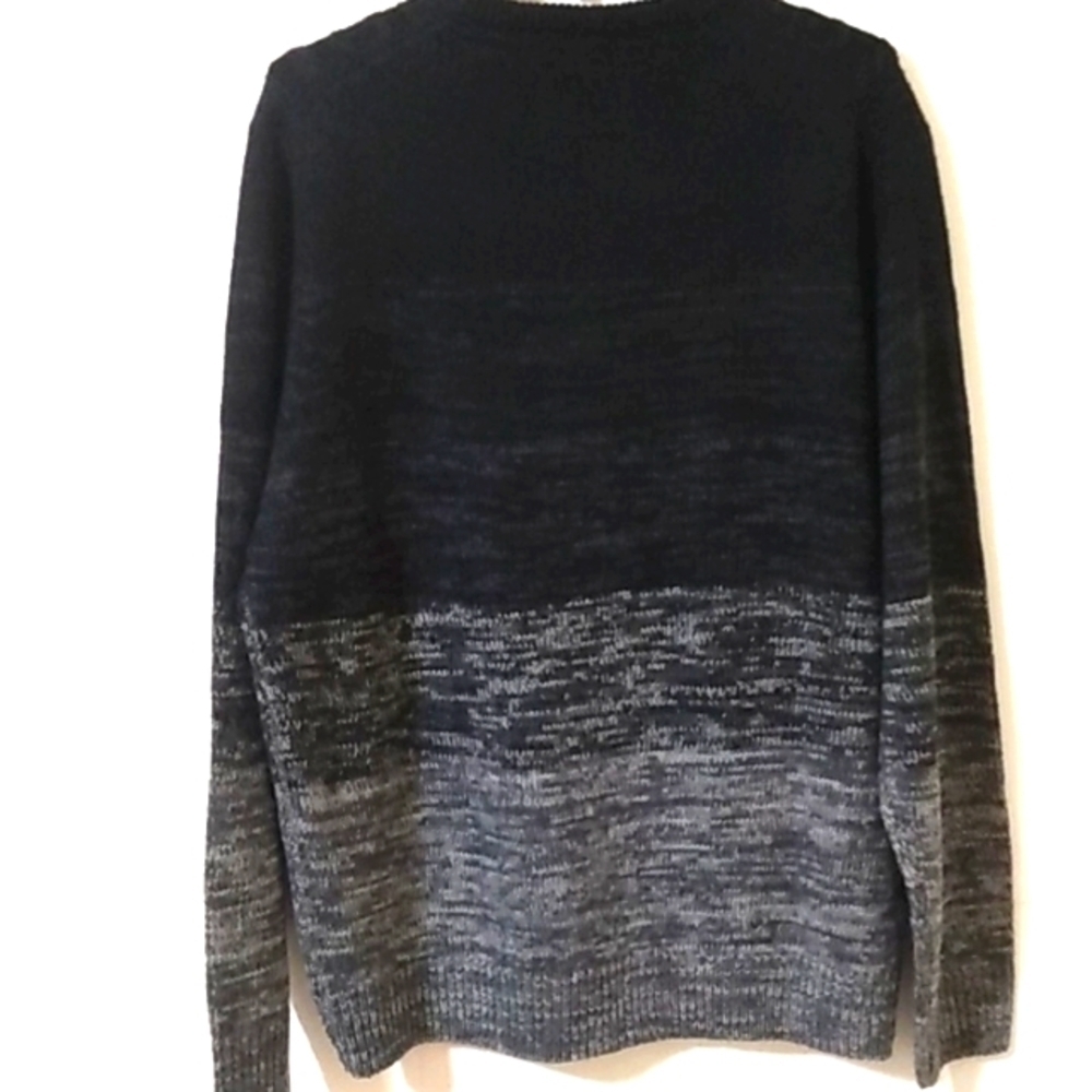 WEATHERPROOF VINTAGE NAVY BLUE WHITE WATERMARK CREW NECK SWEATER SIZE XL NWT - Picture 2 of 5
